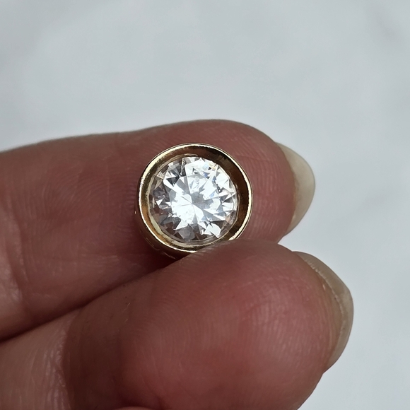 Cz 14k Slider Charm// Pendant - Picture 2 of 3